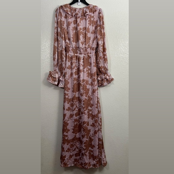 Lulus Exquisite Attention Lilac Floral Print Ruffled Long Sleeve Dress - Picture 7 of 11